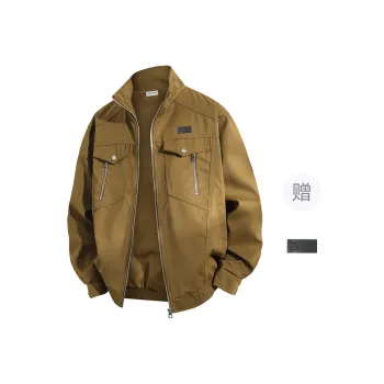 YOSICIL Leather Jacket Unisex Khaki