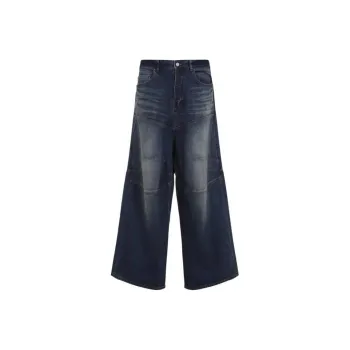 Balenciaga Logo Patch Baggy Jeans
