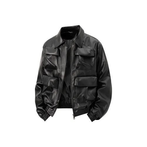 YATSI Leather Jacket Unisex Black