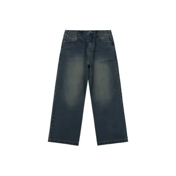 BELLKENIDEA Jeans Men's Washed Blue