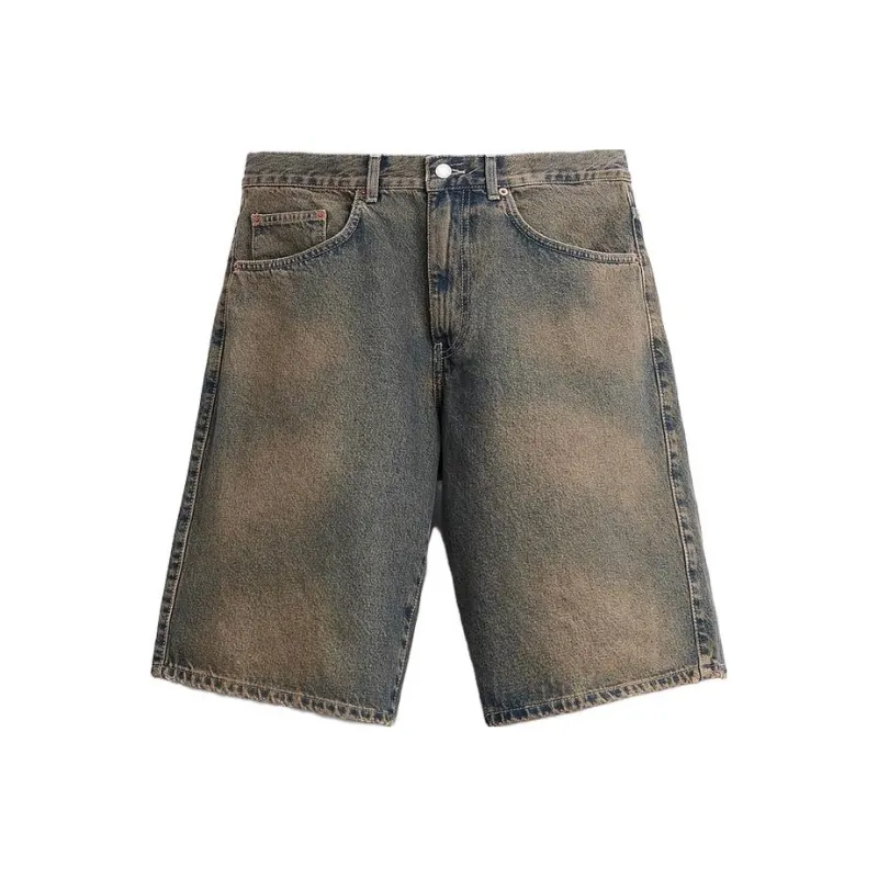 ZARA Denim Shorts Men's Light Blue-0