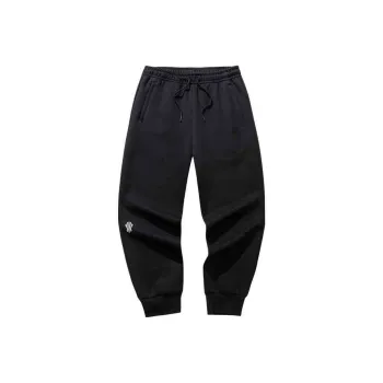 Anta Basketball Collection Knitted Sports Pants Unisex Basic Black