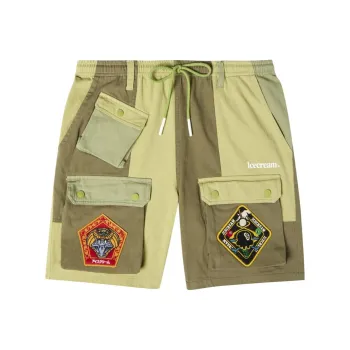ICECREAM SS24 Cargo Shorts Unisex Green