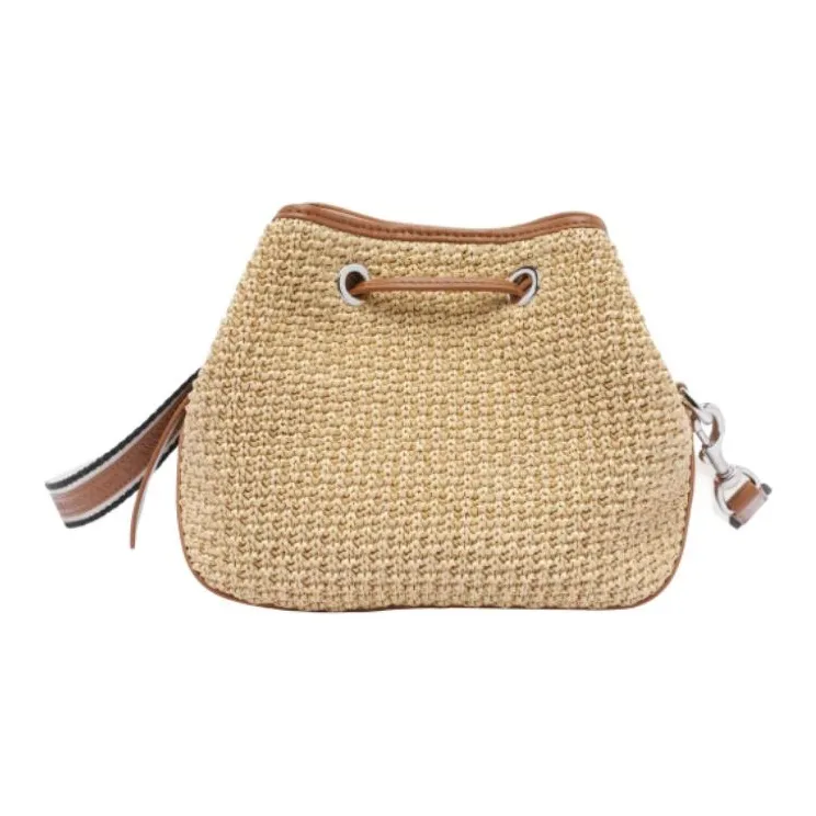 HOGAN Woven Drawstring Basket Bag-2