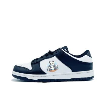 PAIN OR PLEASURE Low Top Skateboard Shoes Unisex Black White