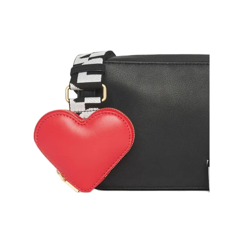 DKNY Leather Camera Bag Shoulder Bag Crossbody Bag Women's Black-4
