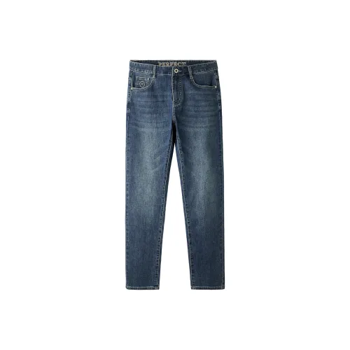 HLA Jeans Men Denim Blue Transition Color Medium 30