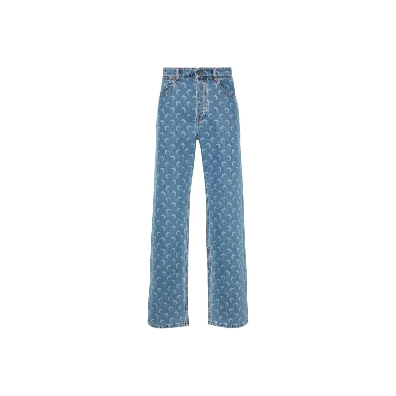 Marine Serre SS24 Jeans Men's Medium Blue-0