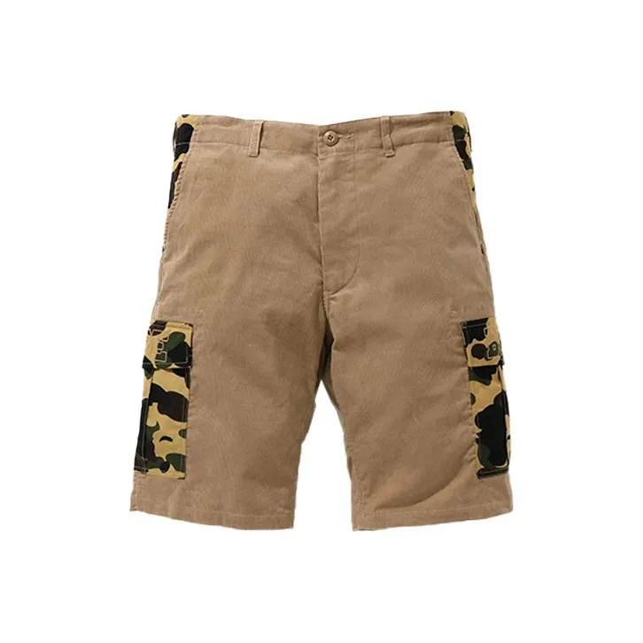 Bape 1st Camo Corduroy Wide 6Pocket Shorts-0