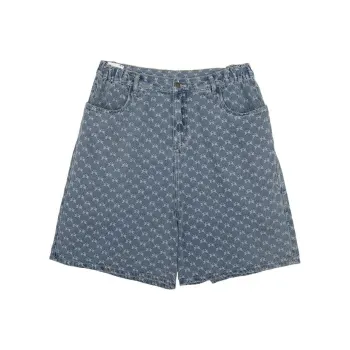 LOOKUN Denim Shorts Men Blue