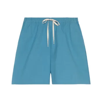 GUCCI Ciel De Nuit Animal Taped Cotton Shorts