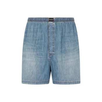 Balenciaga FW22 Denim Shorts Men's Blue