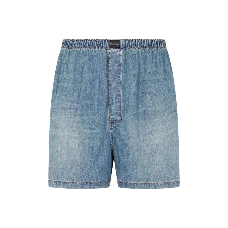 Balenciaga FW22 Denim Shorts Men's Blue-0