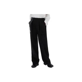 TIWILLTANG Casual Pants Men Mocha Rudder Black