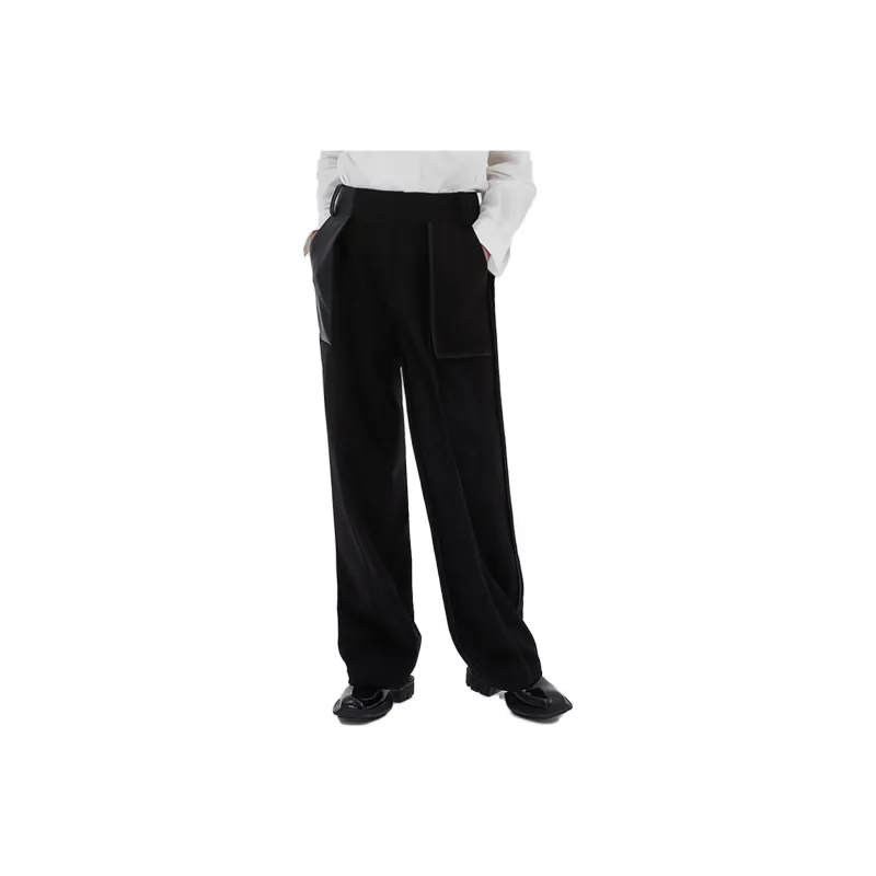 TIWILLTANG Casual Pants Men Mocha Rudder Black-0