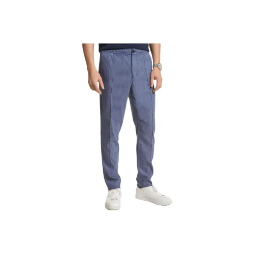 MICHAEL KORS Cotton linen Blend Pintuck Trousers