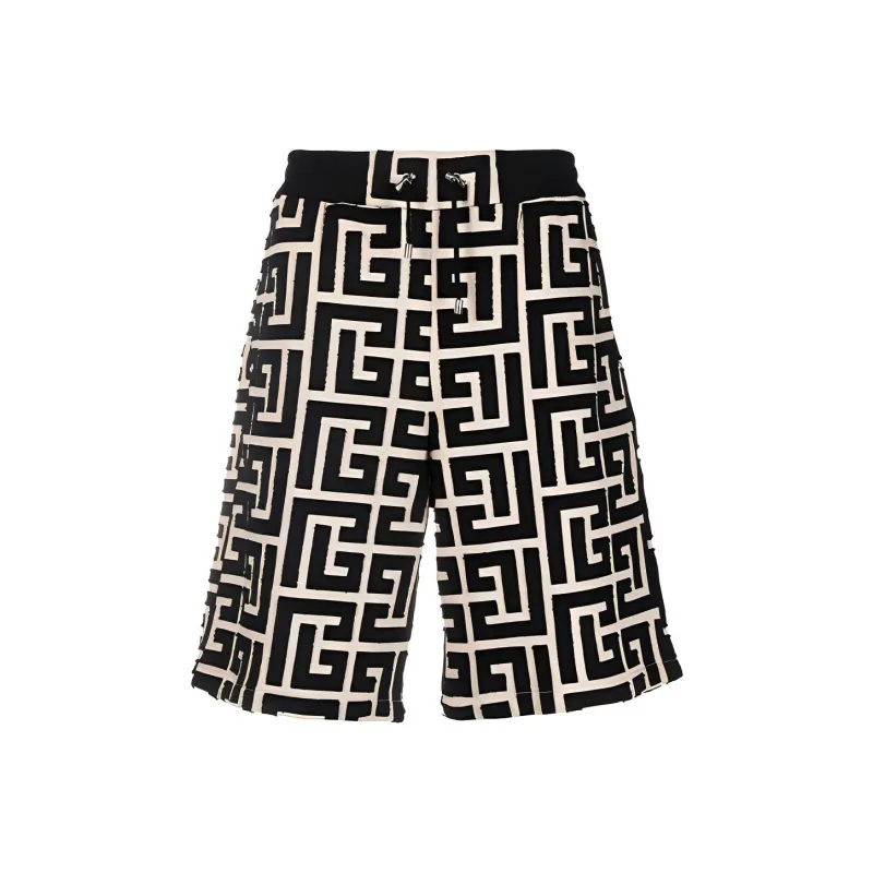 BALMAIN Monogram Bermuda Short-0