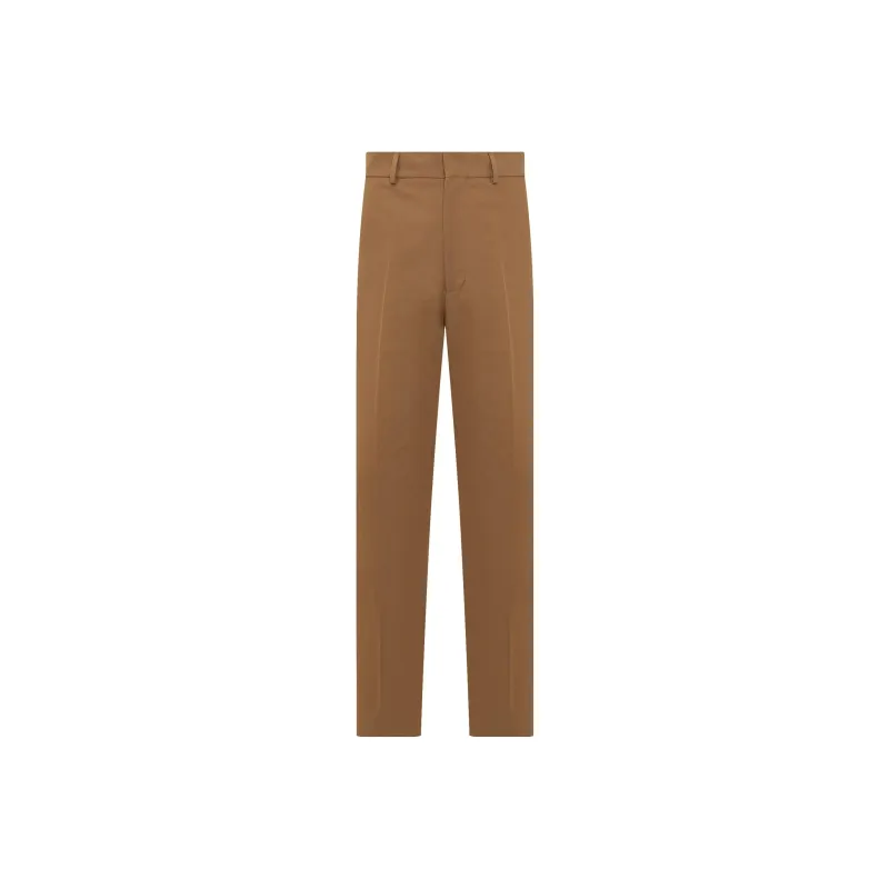 PALM ANGELS Logo Patch Straight Leg Pants-0