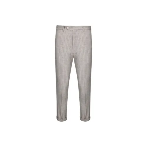 G· Mons Casual Pants Men 0268 Khaki Stripes