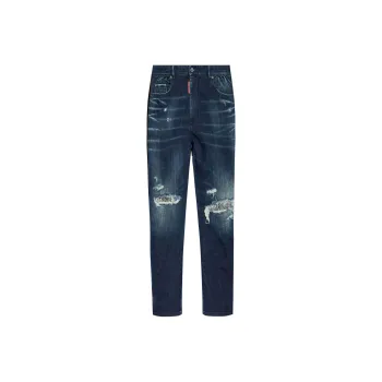 DSQUARED 2 Distressed Straight Leg Jeans