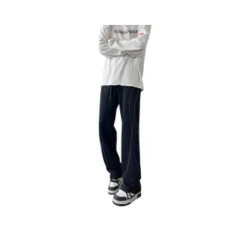 WARNING LIGHT Casual Pants Unisex Black
