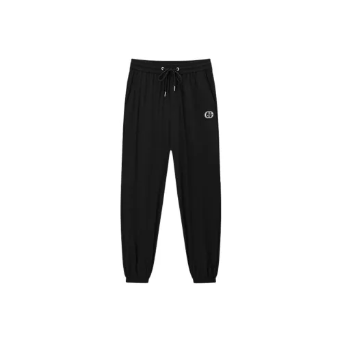 DEGAIA SS25 Casual Pants Men's Black