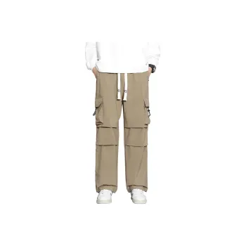 Tonlion Casual Pants Unisex Khaki