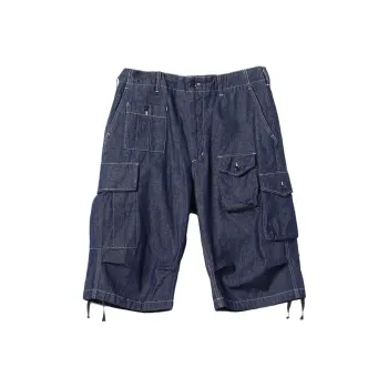 Engineered Garments X Beams Denim Shorts Men Blue
