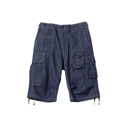 Engineered Garments X Beams Denim Shorts Men Blue