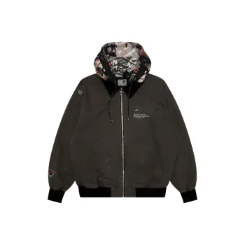 Aape Logo graffiti print Hooded Jacket