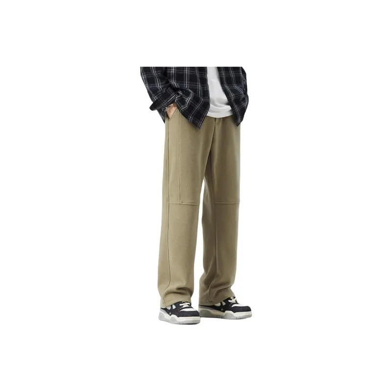 SONGS ALONG Casual Pants Men's Dark Khaki-0