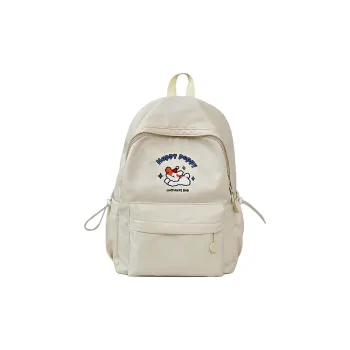 Kaka Tree Nylon Backpack Unisex Yellow/White/Purple/Black
