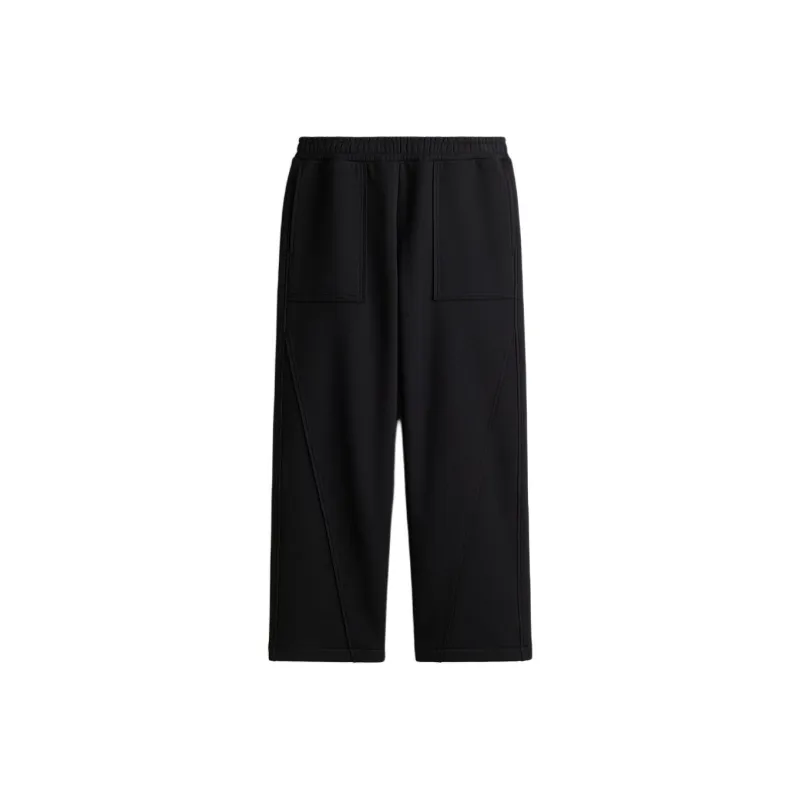 H&M Knitted Sweatpants Men's Black-0
