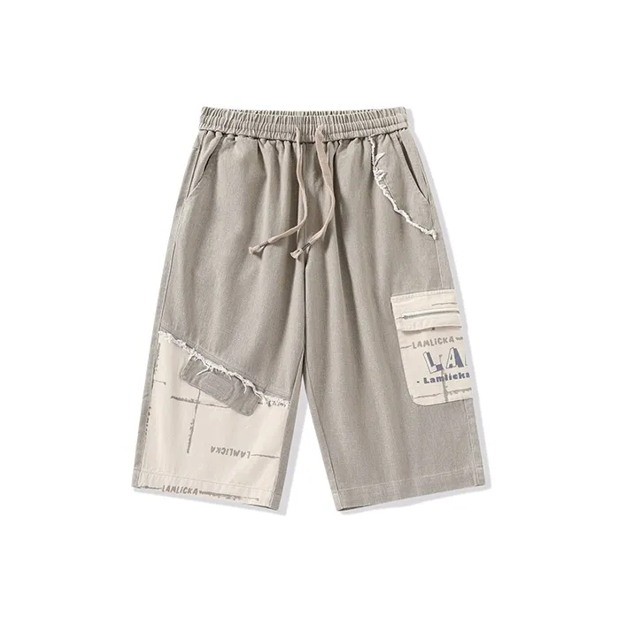 LAMLICKA Casual Shorts Unisex Khaki-0