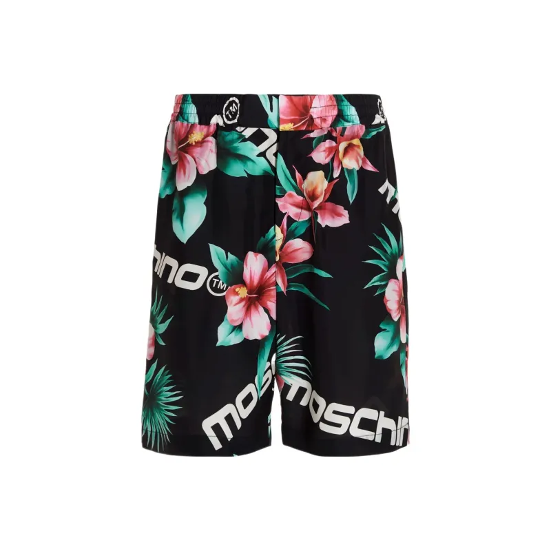 MOSCHINO Hibiscus Printed Bermuda Shorts-0