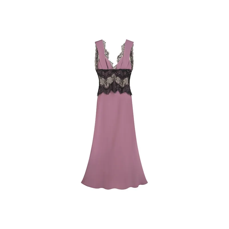 Zukizuki Sleeveless Dress Women's Purple-1