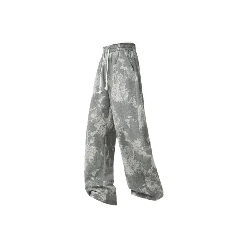 DJ.SPIRIT Casual Pants Unisex Patterned Color