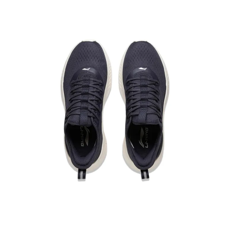 LiNing Comfortable And Relaxing Cushioning, Wear Resistant Low Top Casual Shoes Men's Screen Mountain Blue-4