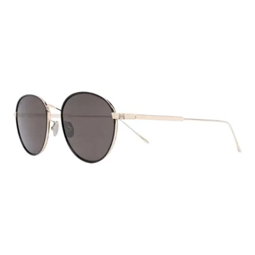 CARTIER Titanium Oval Sunglasses Men's Black