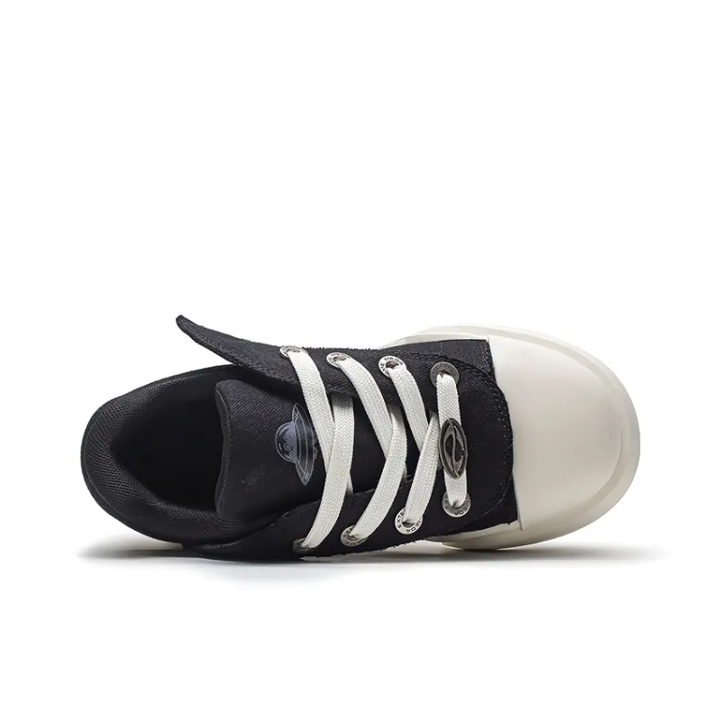 Hip Speed Height Increasing Low Top Canvas Shoes Unisex-2