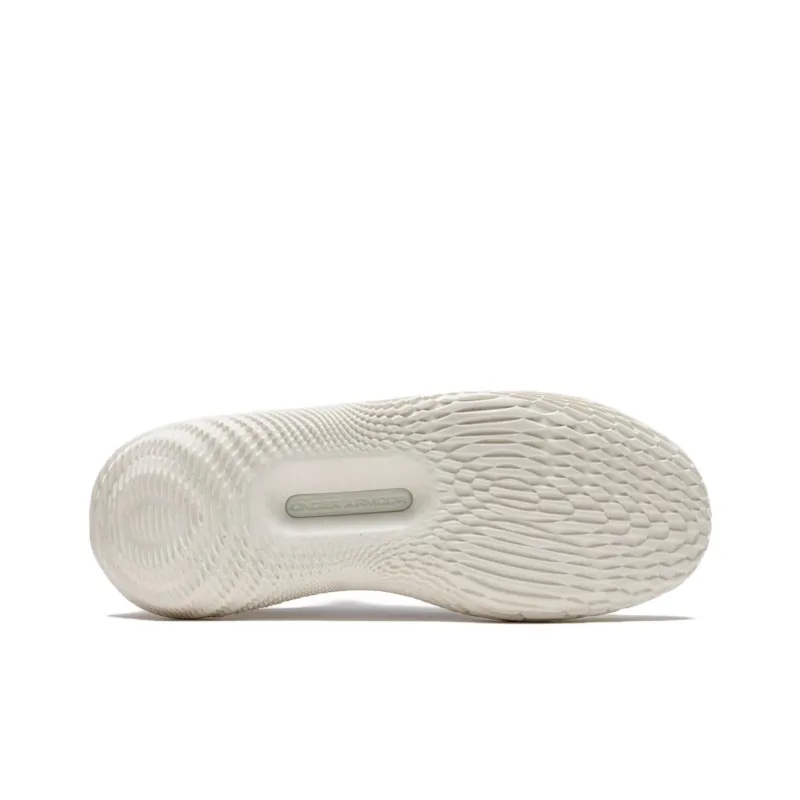 Under Armour Anti Slip Wear Resistant Low Top Running Shoes Men's White-3
