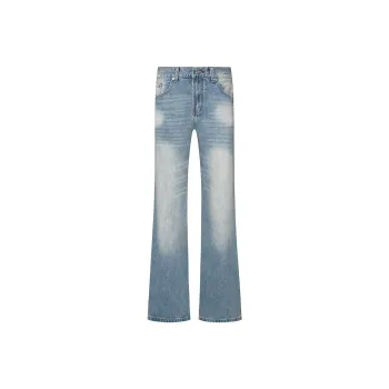 COOLALPACA Loose Fit Bootcut Jeans Unisex Blue