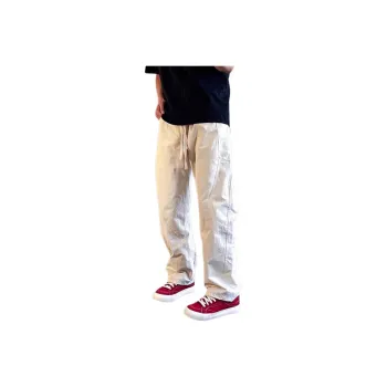 CORNILOT Casual Pants Unisex Ivory White