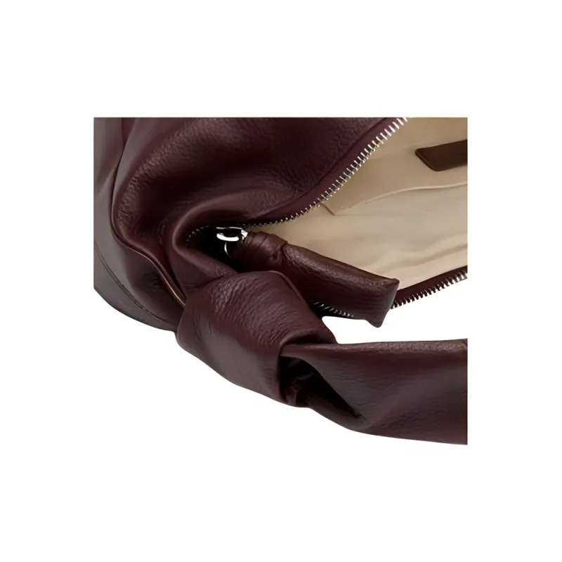 Lemaire Croissant Series Grain Cow Leather Croissant Bag, Handbag, Shoulder Bag Regular Women's Roasted Hickory Nut-3