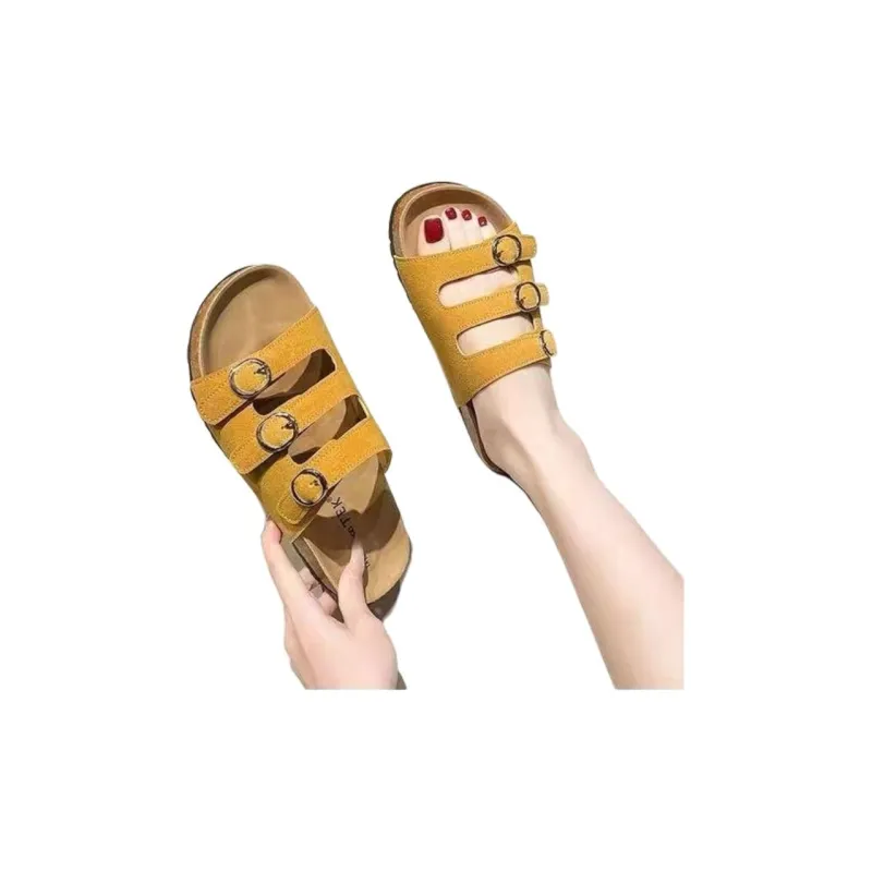 ALPLUME Slippers Khaki, Lemon, Apricot-3