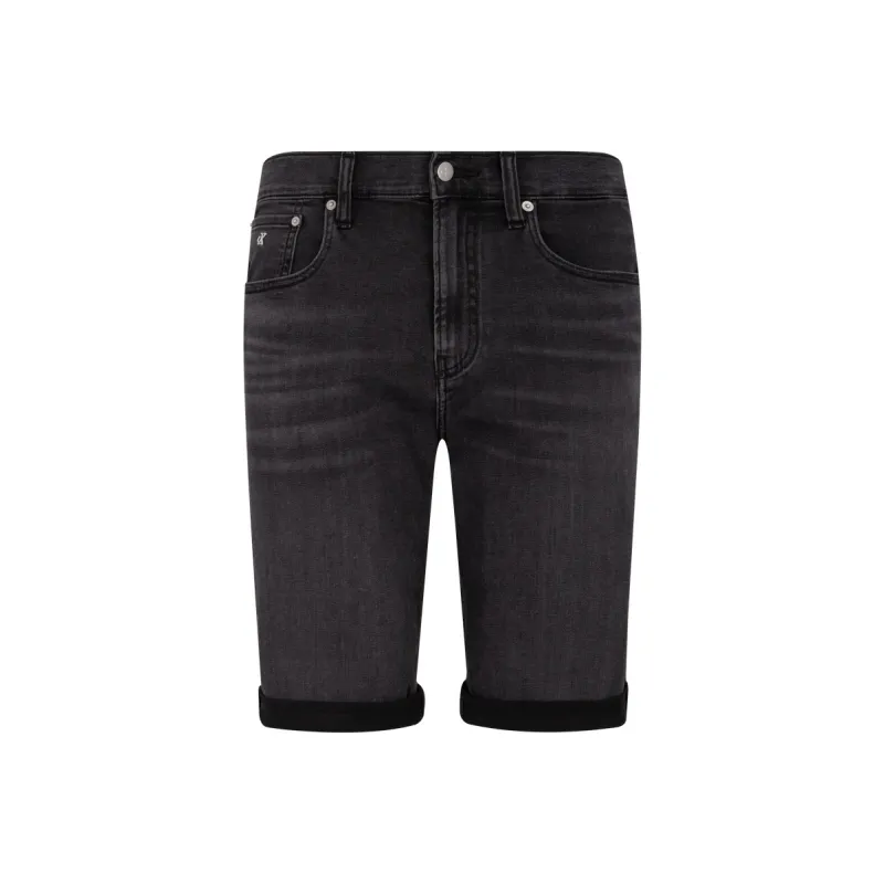 CALVIN KLEIN Denim Shorts Men's Denim Black-0