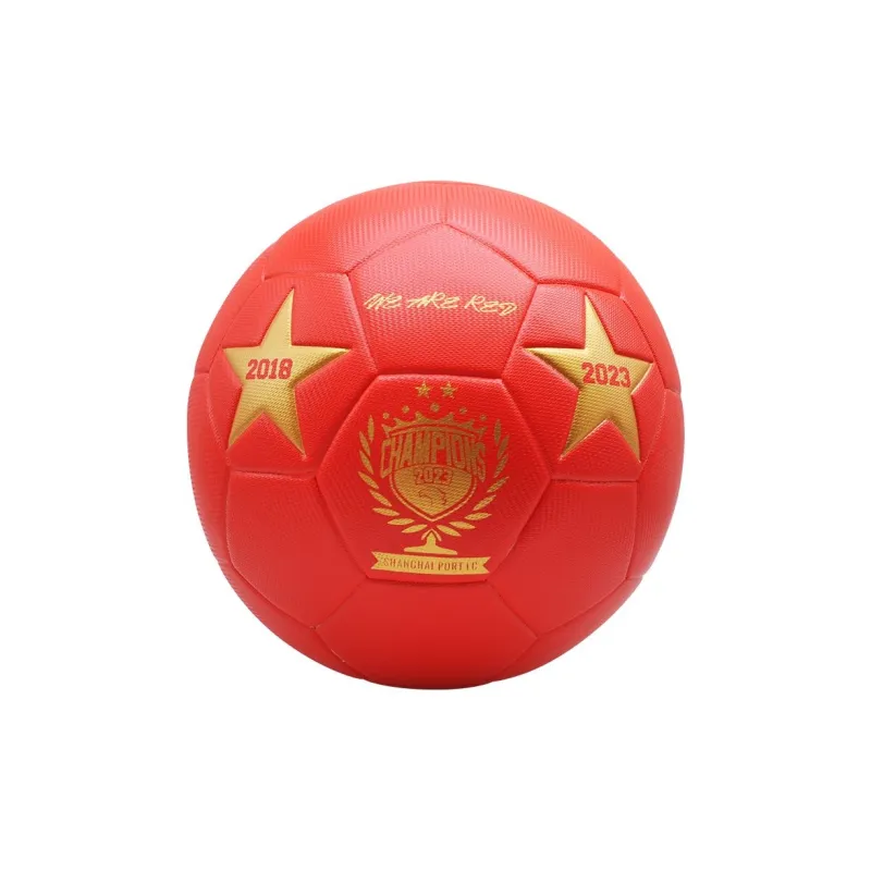 FEIERDUN Size 5 Soccer TPU Machine Stitched Soccer Ball Red-2