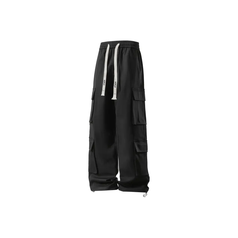 HOKLV Cargo Pants Unisex Dark Brown-0