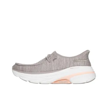 Skechers Goran Max Cushioning Arch Fit Low Top Running Shoes Women's Taupe