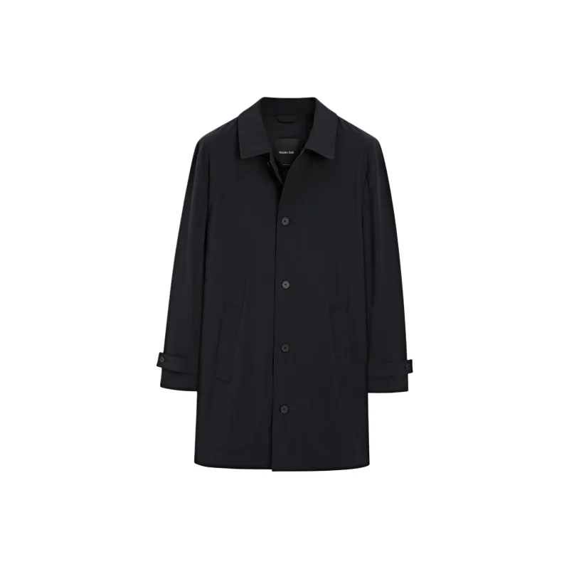 Massimo Dutti Trench Coat Men's Sea Blue-0